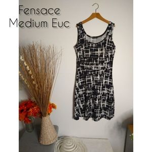 Fensace Medium Black & White Dress
